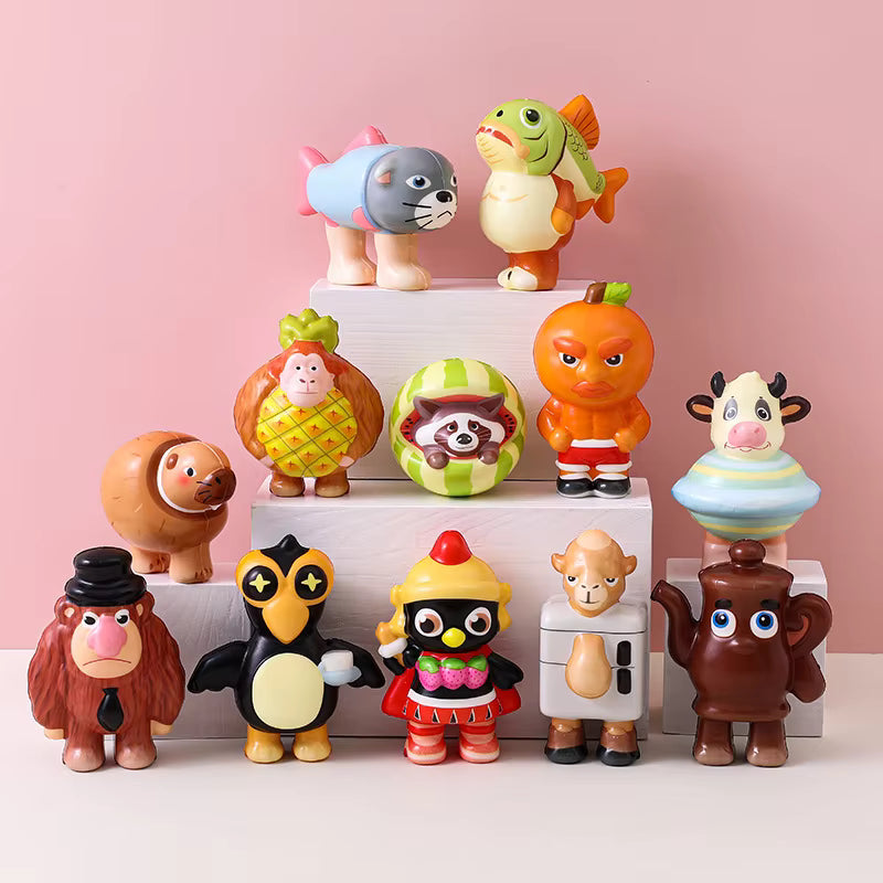 Italiensk Brainrot Squish Figur Mystery Pack Serie 2