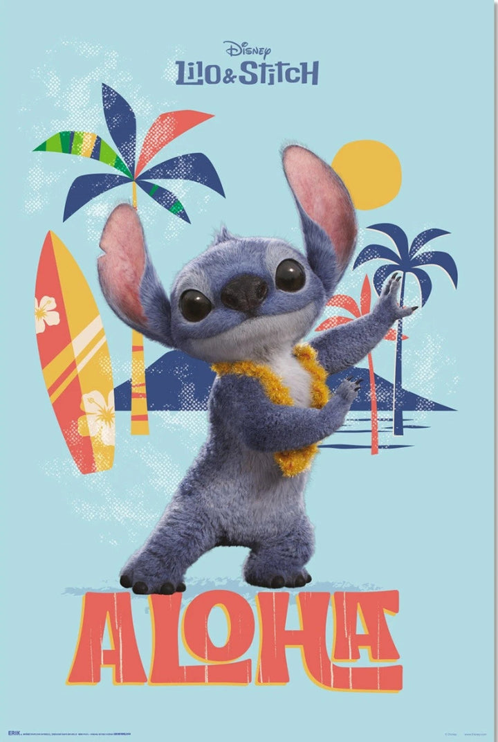 Disney's Lilo and Stitch Plakat Live Action Aloha - Supernerds