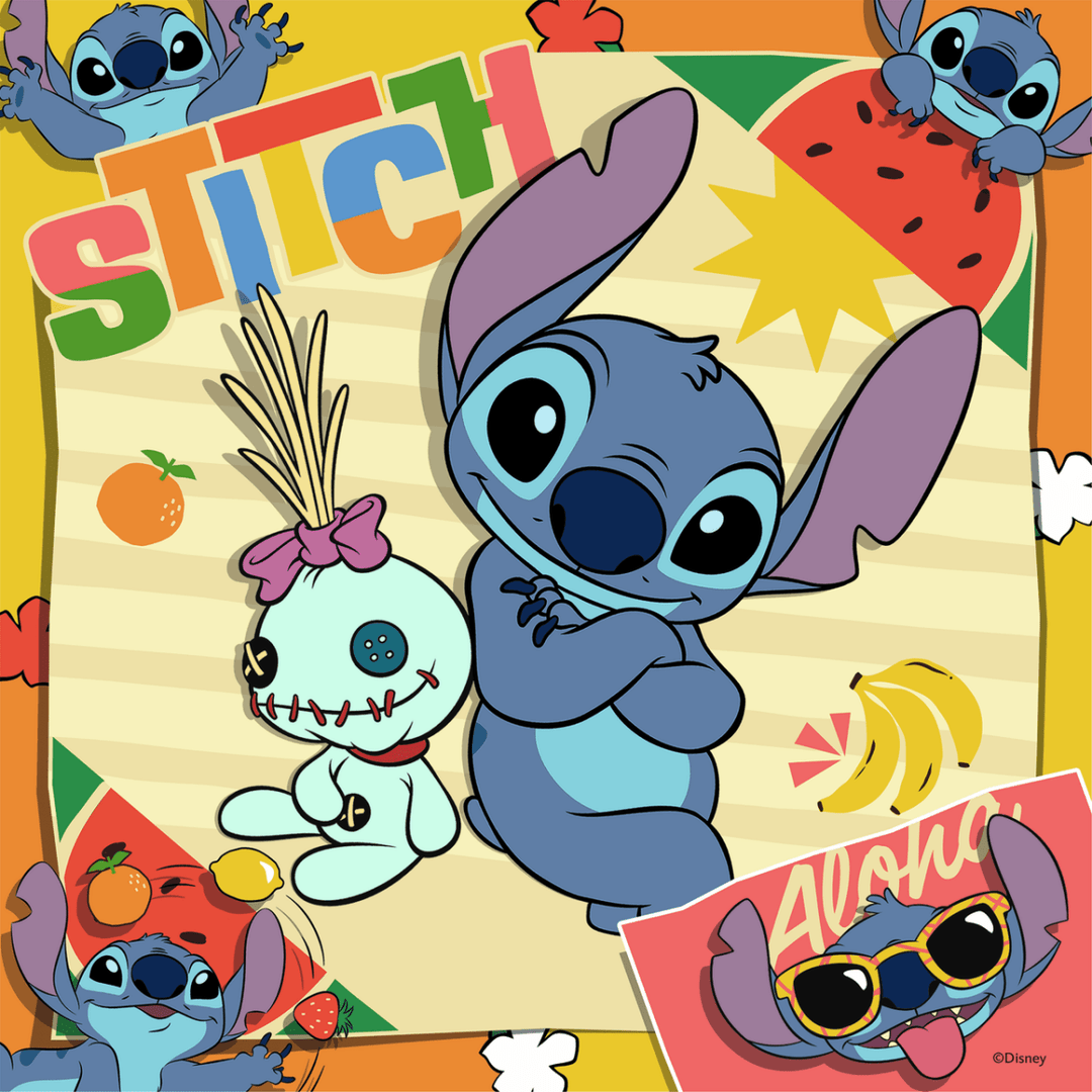 Disney's Lilo and Stitch Puslespill 49 brikker 3 - pk Aloha - Supernerds