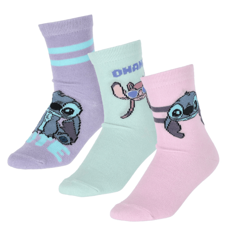 Disney's Lilo and Stitch Sokker 3 - pk - Supernerds