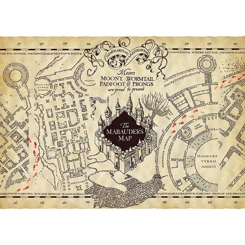 Harry Potter Plakat Marauders Map 66 x 46 cm - Supernerds