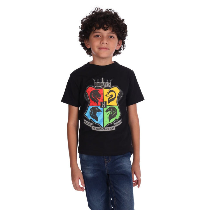 Harry Potter T - skjorte Hogwarts Navy - Supernerds