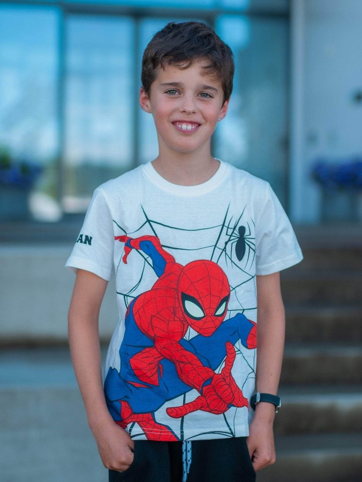Marvel's Spider-Man T-skjorte Web Hvit - Supernerds