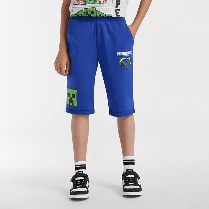 Minecraft Bermuda Shorts Diamond Pickaxes - Supernerds