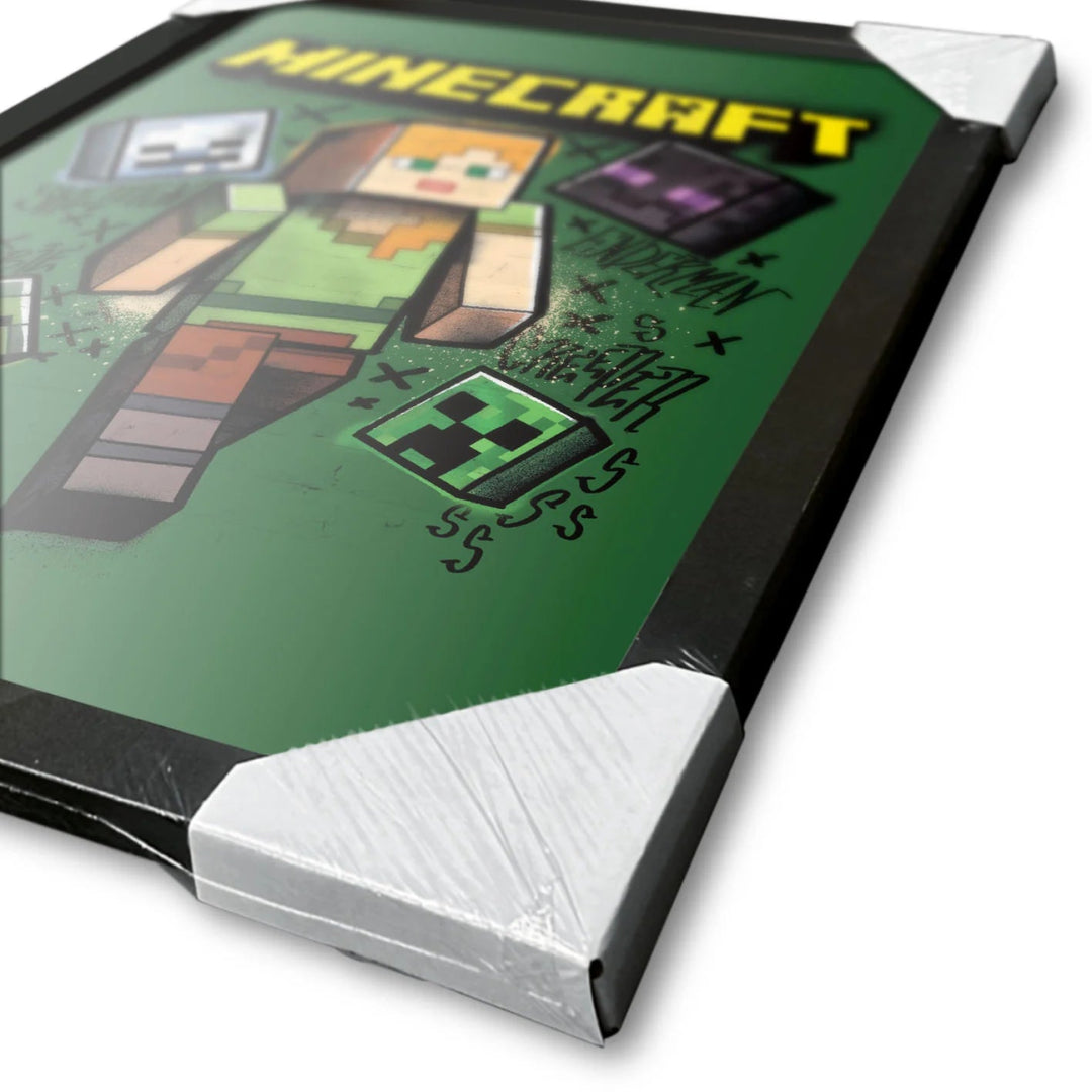 Minecraft Innrammet Bilde 30 x 40 cm Alex - Supernerds