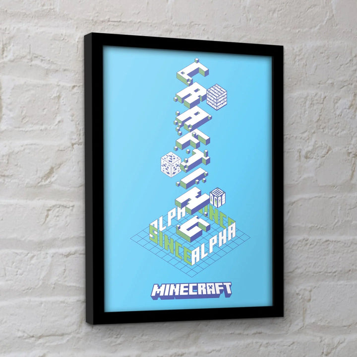 Minecraft Innrammet Bilde 30 x 40 cm Crafting - Supernerds