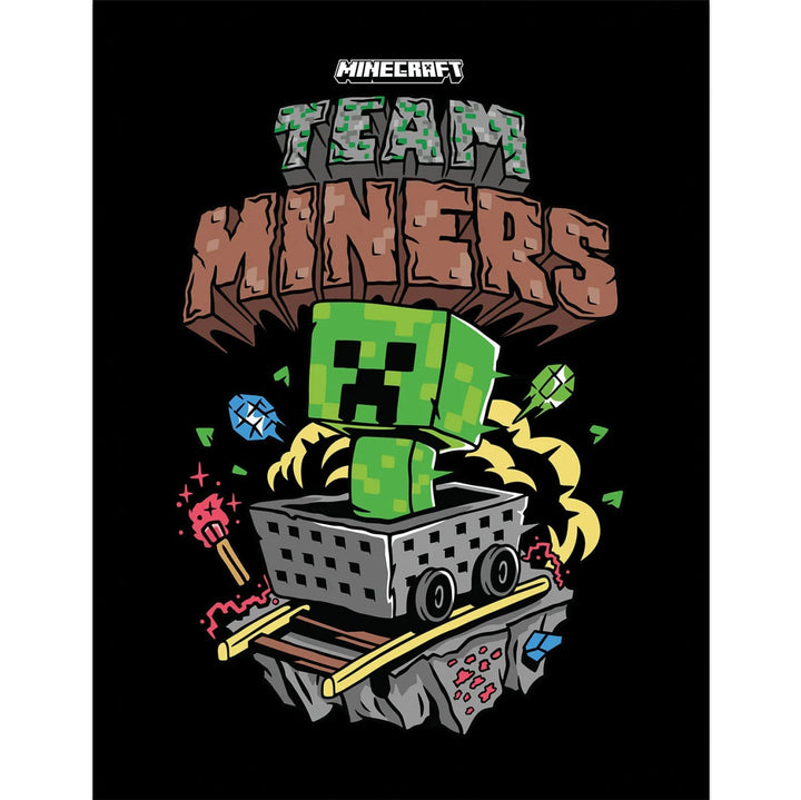 Minecraft Innrammet Bilde 30 x 40 cm Team Miners - Supernerds