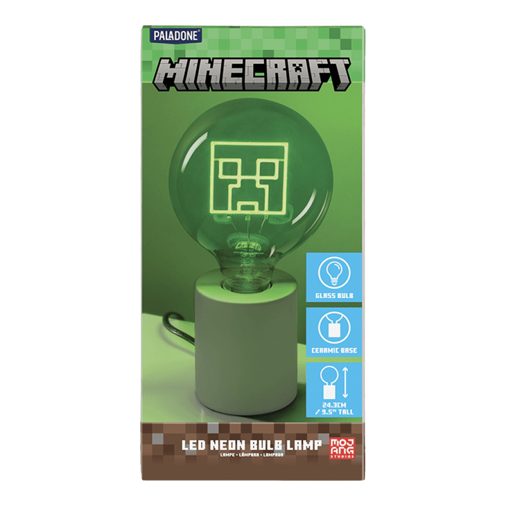 Minecraft Lampe LED Neonpære Creeper - Supernerds