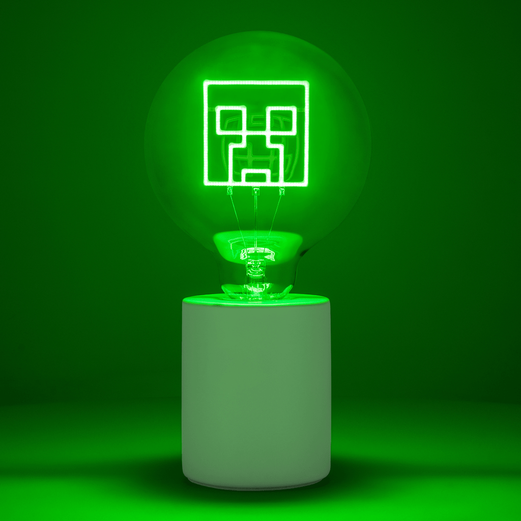 Minecraft Lampe LED Neonpære Creeper - Supernerds