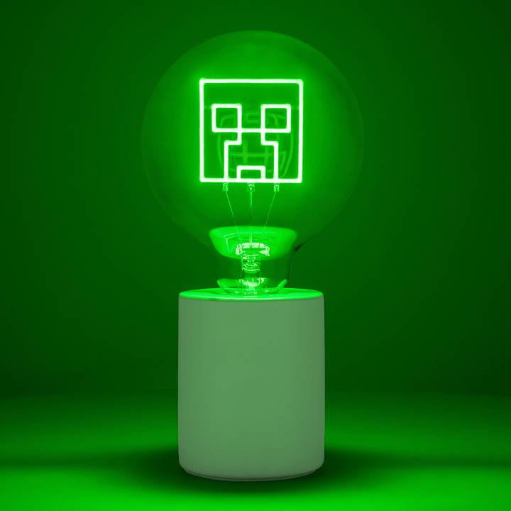Minecraft Lampe LED Neonpære Creeper - Supernerds