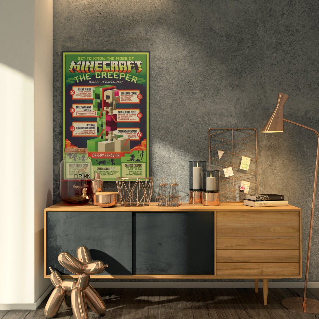 Minecraft Plakat Creepy Behaviour - Supernerds