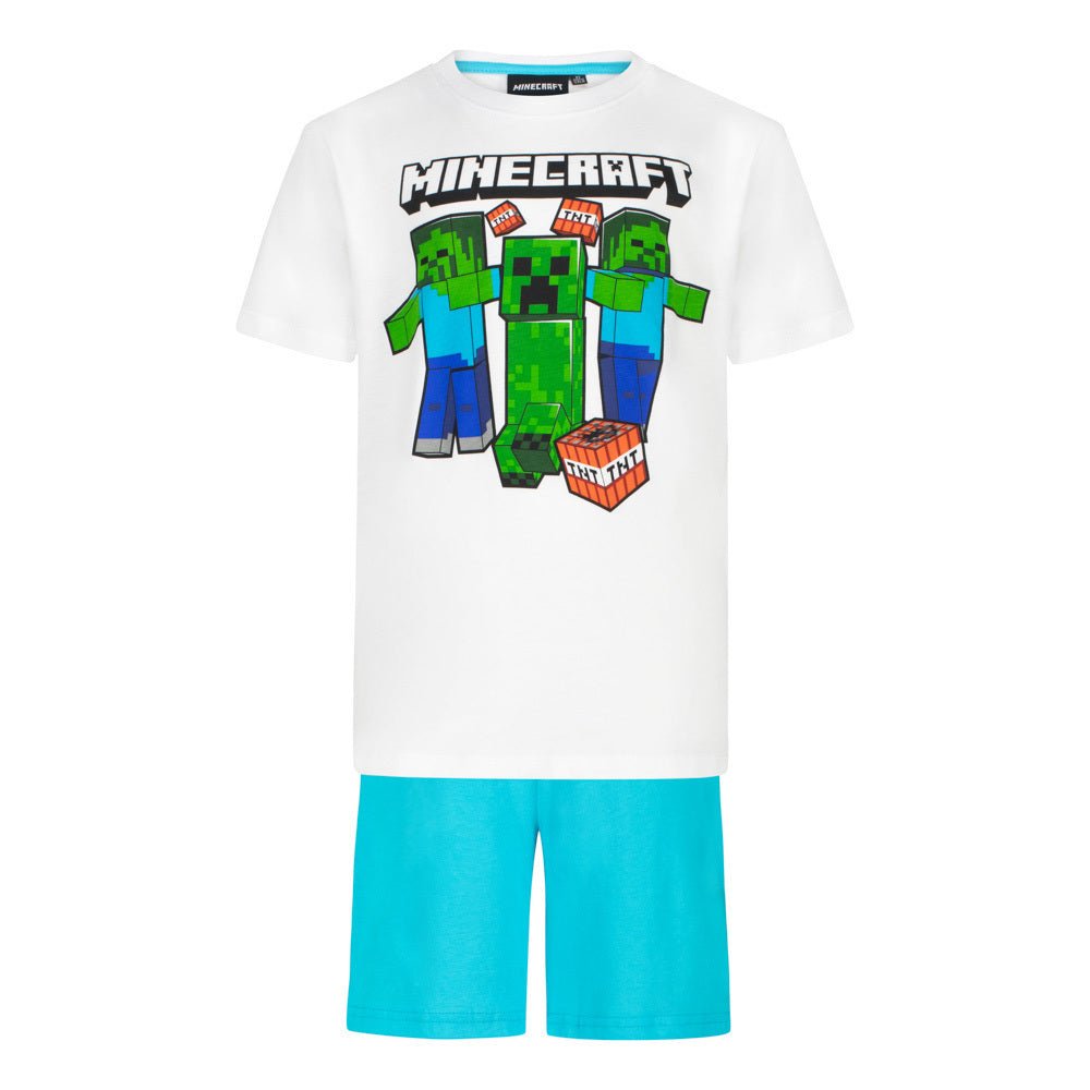 Minecraft Pysjamas Mobs Go Boom - Supernerds