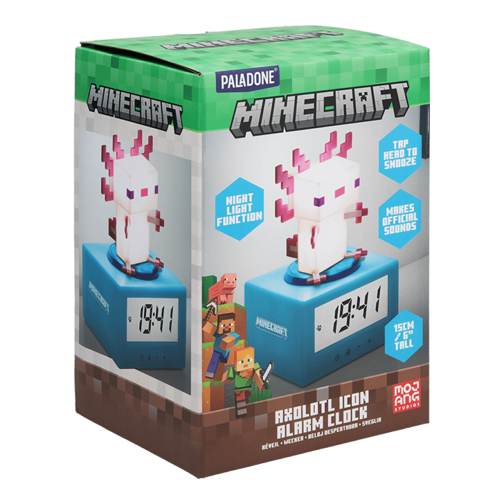 Minecraft Vekkerklokke Axolotl - Supernerds