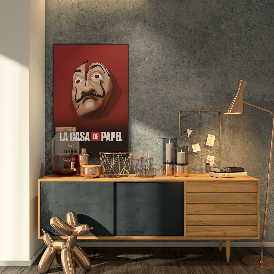La Casa De Papel Plakat Broken Mask - Supernerds