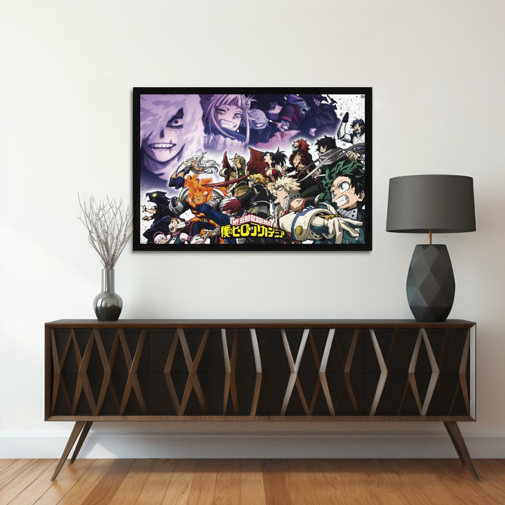 My Hero Academia Plakat Heroes vs Vilains - Supernerds