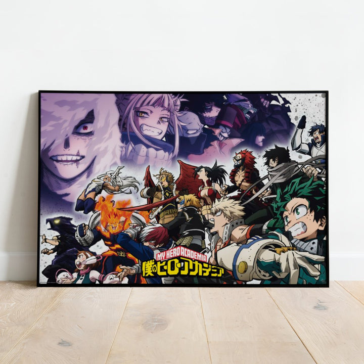 My Hero Academia Plakat Heroes vs Vilains - Supernerds