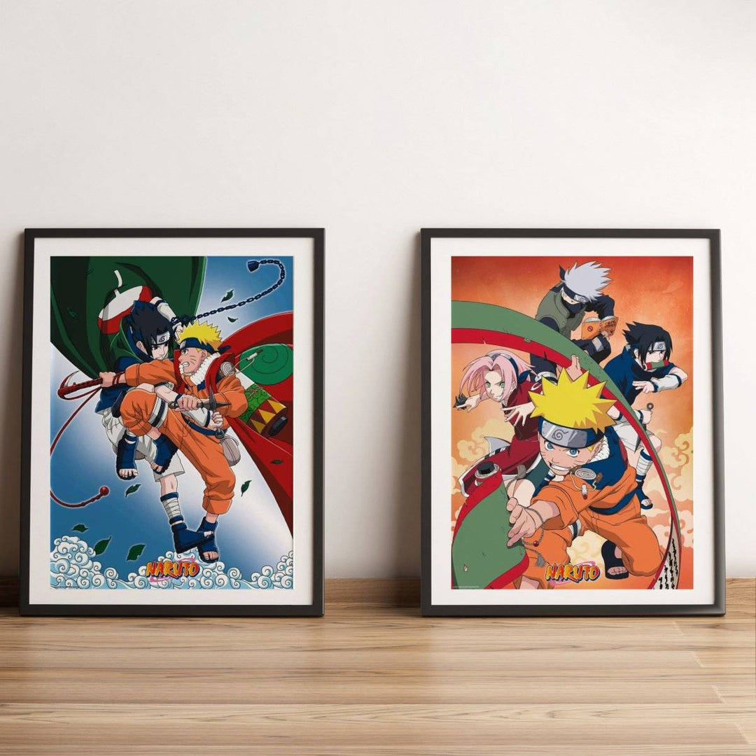 Naruto Plakat 52 x 38 cm Team 7 2-pk - Supernerds