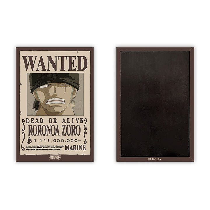 One Piece Kjøleskapmagnet Wanted Zoro - Supernerds