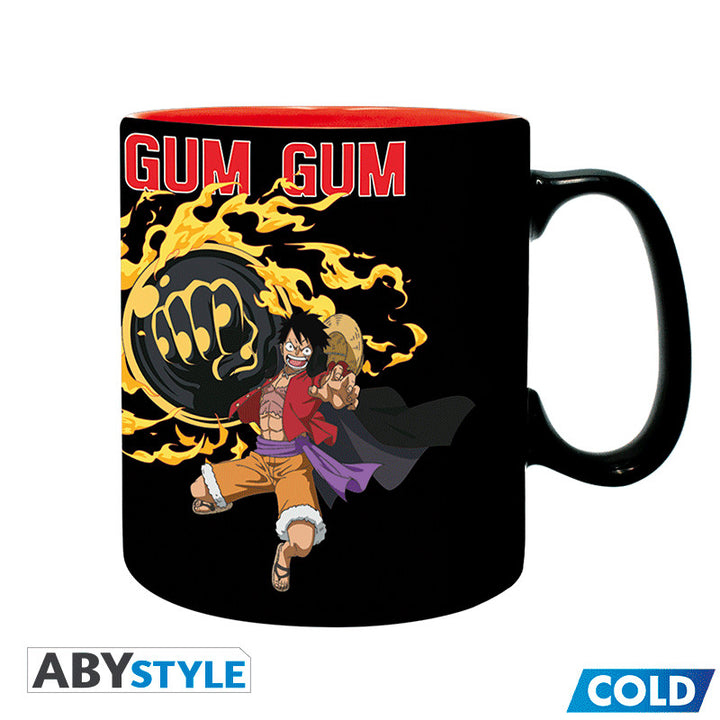 One Piece Varmeskiftende Kopp Luffy vs Kaido