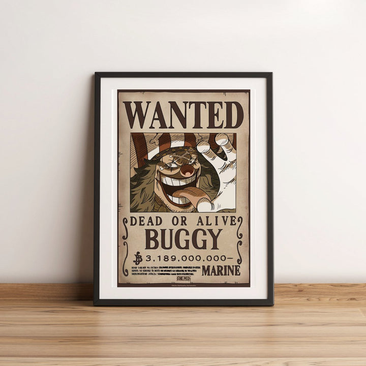 One Piece Plakat 52 x 38 cm Wanted Buggy Wano - Supernerds