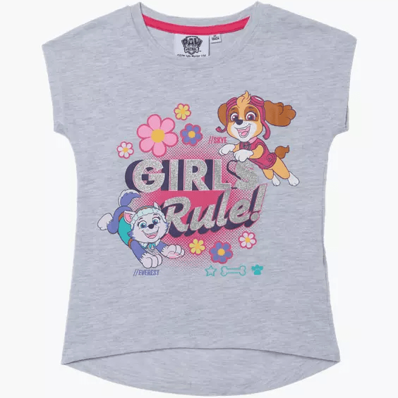 Paw Patrol T - skjorte Girls Rule - Supernerds