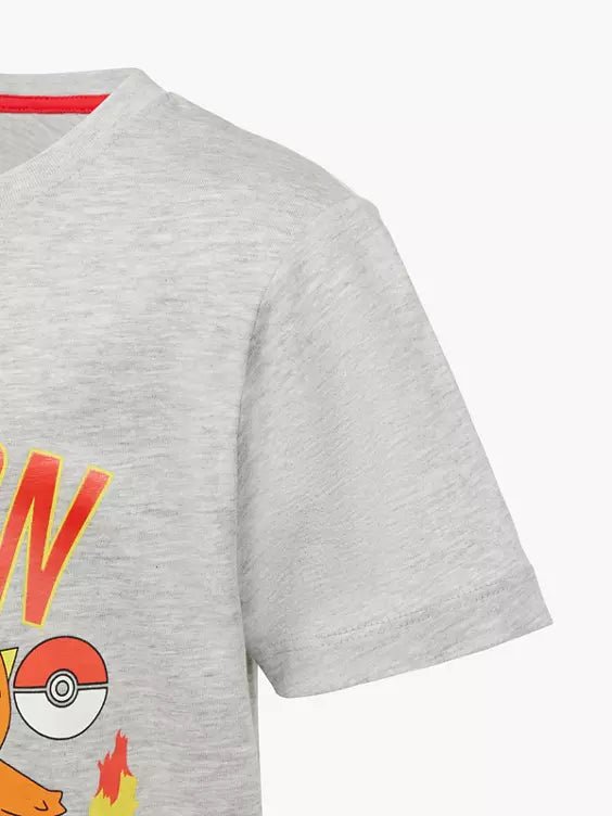Pokemon T - skjorte Grå Starters - Supernerds