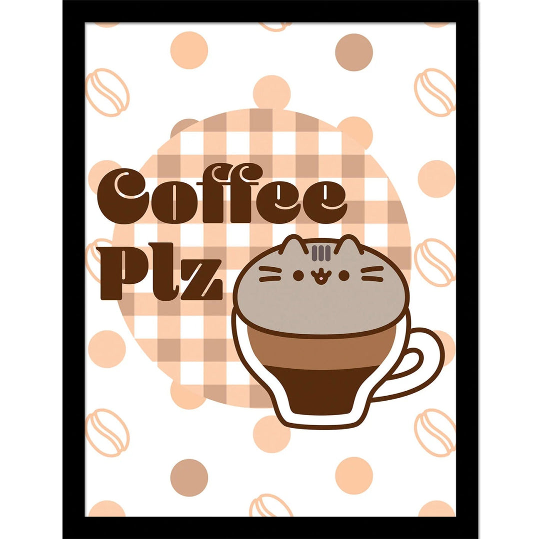 Pusheen Innrammet Bilde 30 x 40 cm Coffee Plz - Supernerds