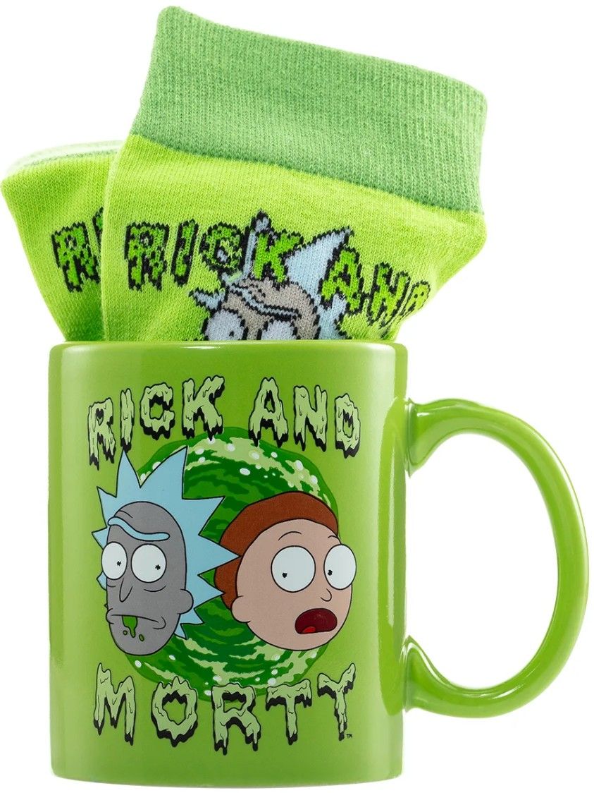 Rick and Morty Gavesett Sokker og Kopp - Supernerds