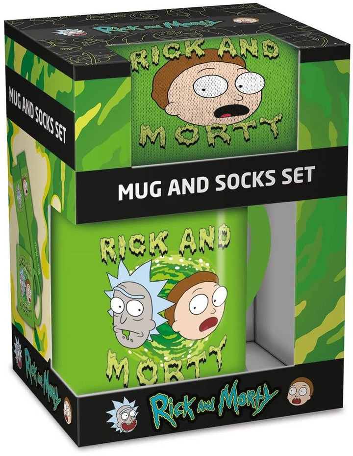Rick and Morty Gavesett Sokker og Kopp - Supernerds