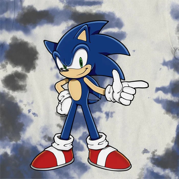 Sonic T - skjorte Tie Dye - Supernerds