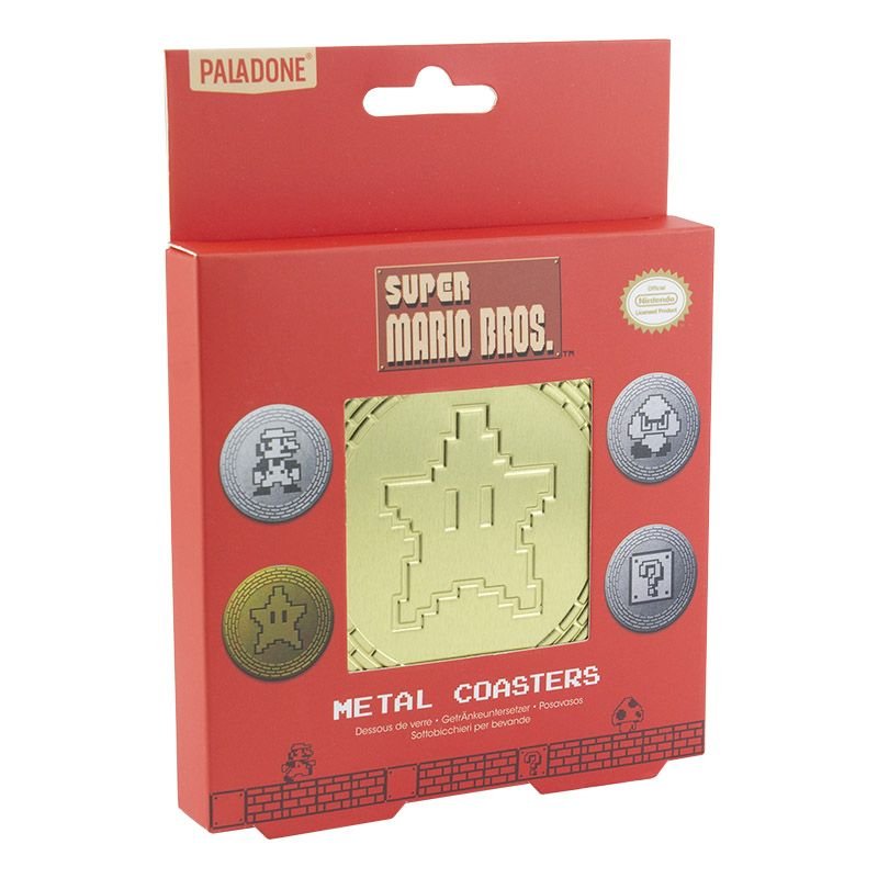 Super Mario Glassbrikker Metall - Supernerds
