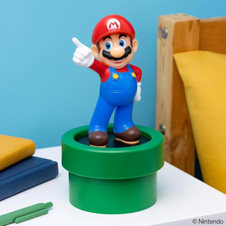 Super Mario Lampe Med Lyd - Supernerds