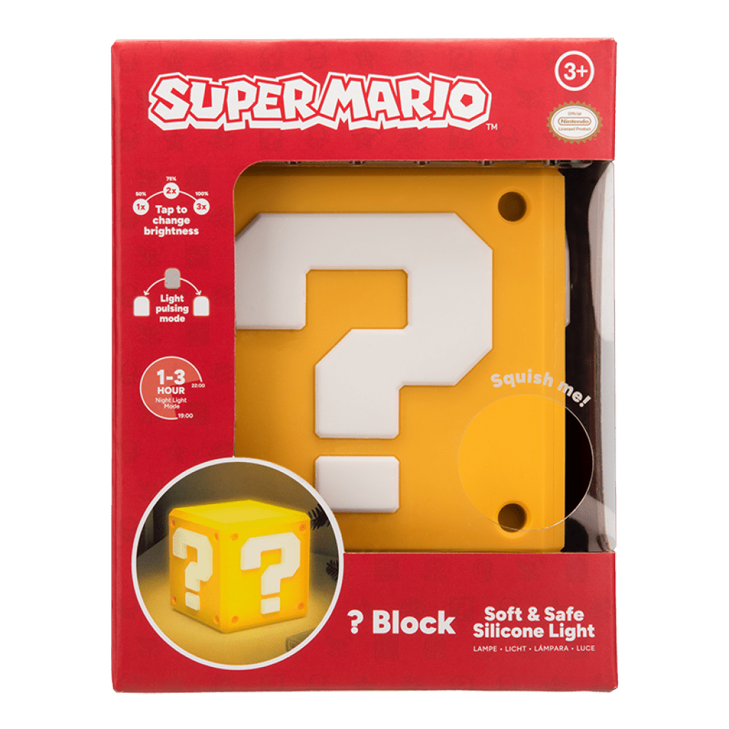 Super Mario Lampe Question Block Squishy - Supernerds