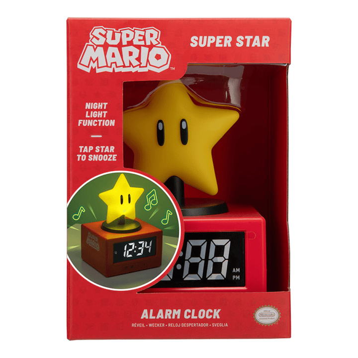 Super Mario Vekkerklokke Super Star - Supernerds