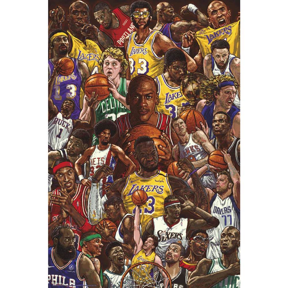 Basketball Superstars Plakat - Supernerds