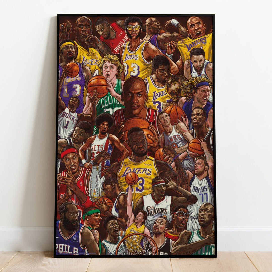Basketball Superstars Plakat - Supernerds