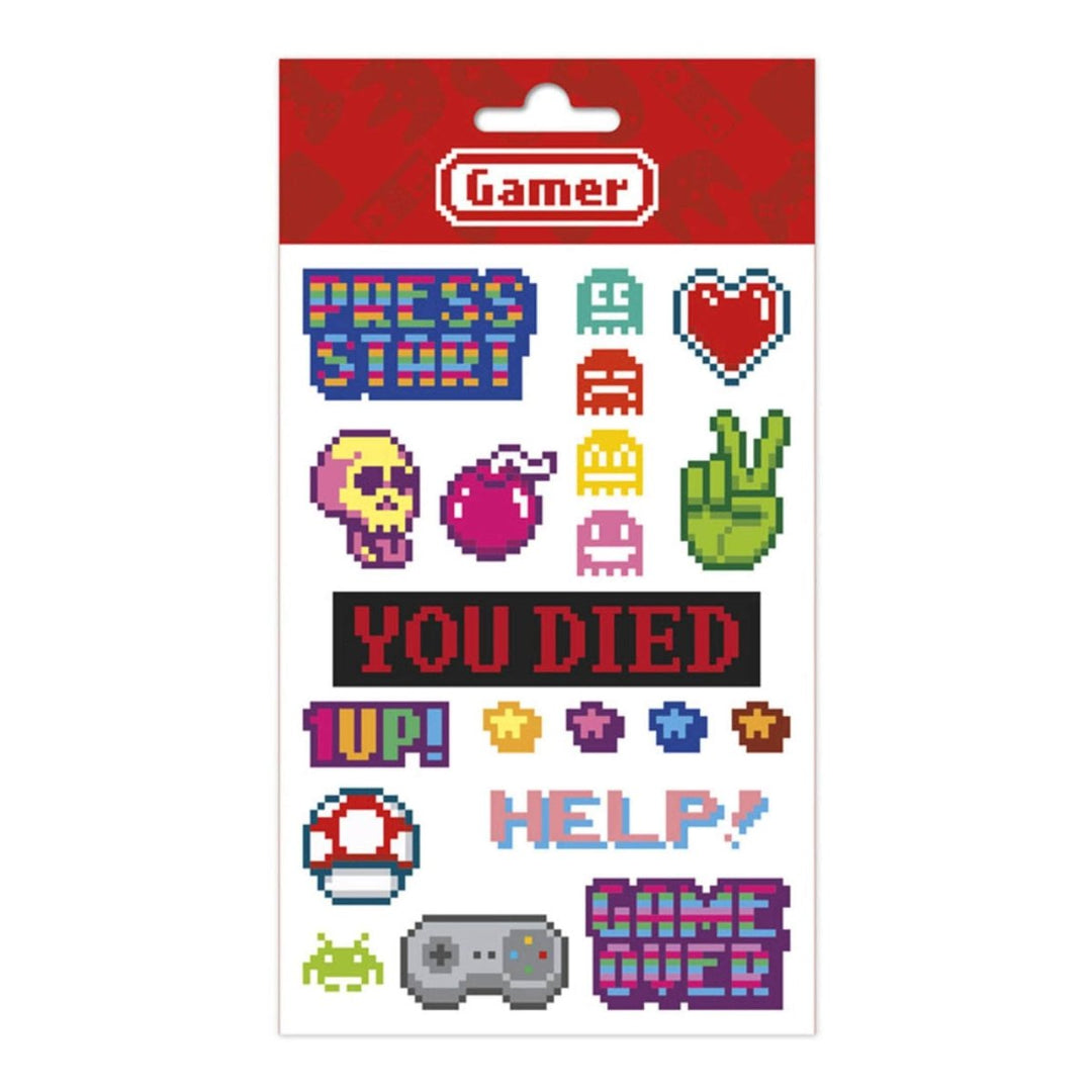 Gamer Klistremerker 20-pk - Supernerds