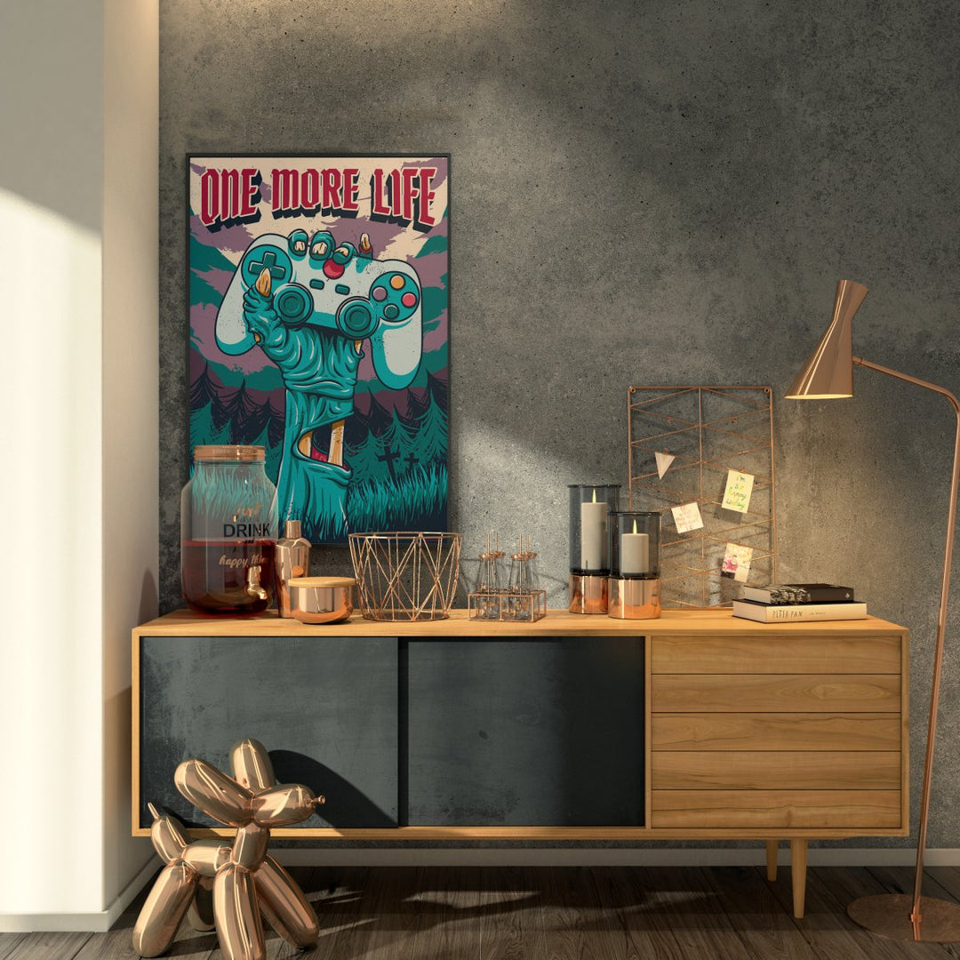 Gamer One More Life Plakat - Supernerds