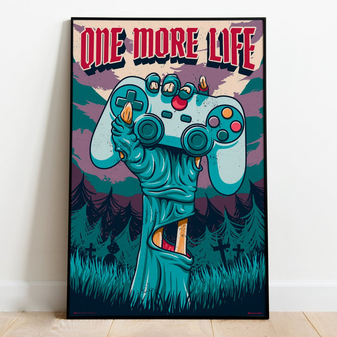 Gamer One More Life Plakat - Supernerds