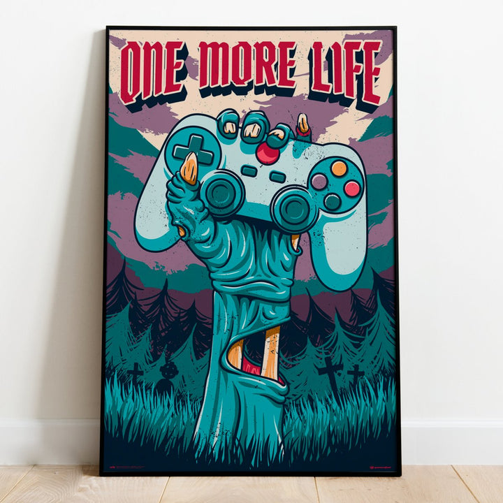 Gamer One More Life Plakat - Supernerds