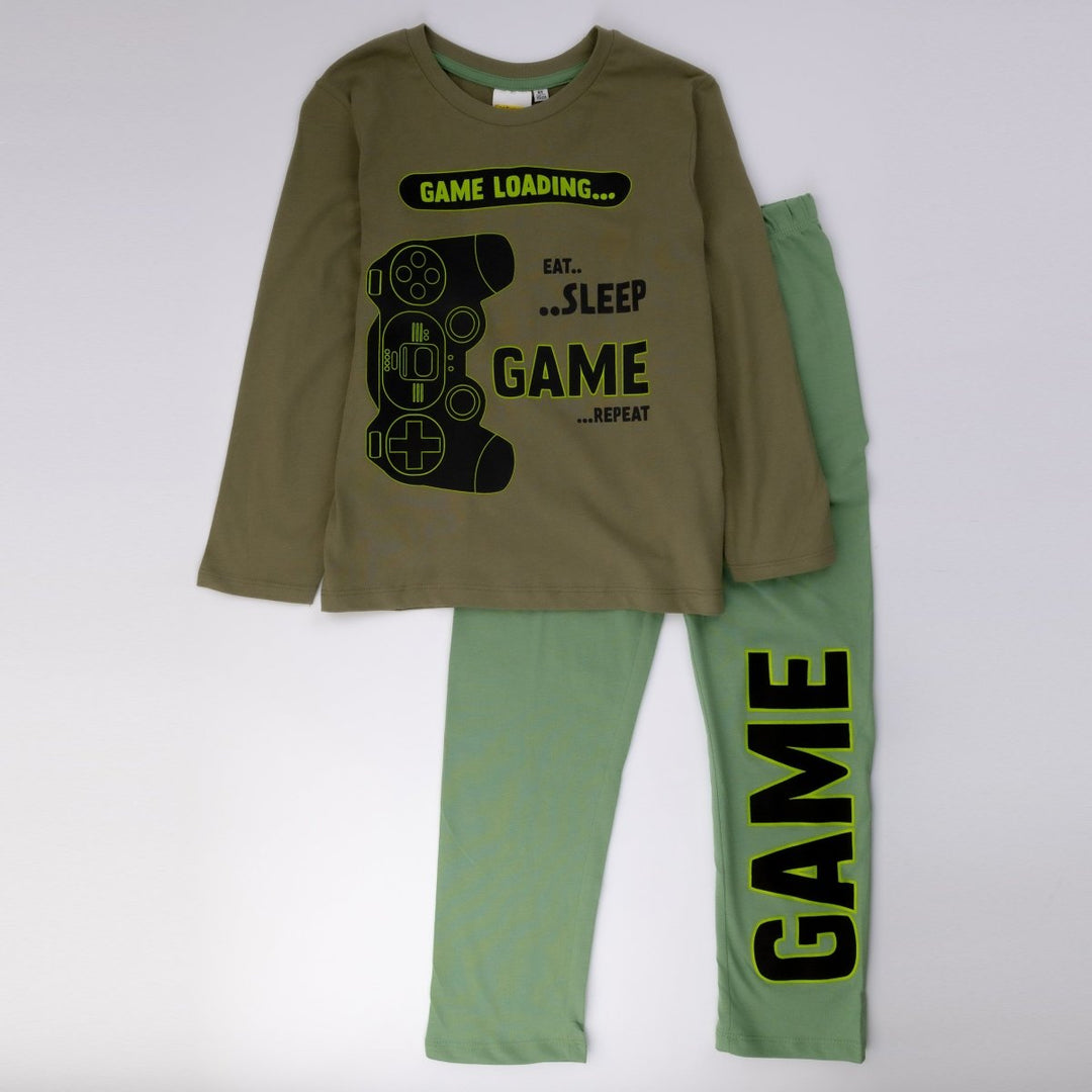 Gaming Pysjamas Eat Sleep Game Repeat - Supernerds
