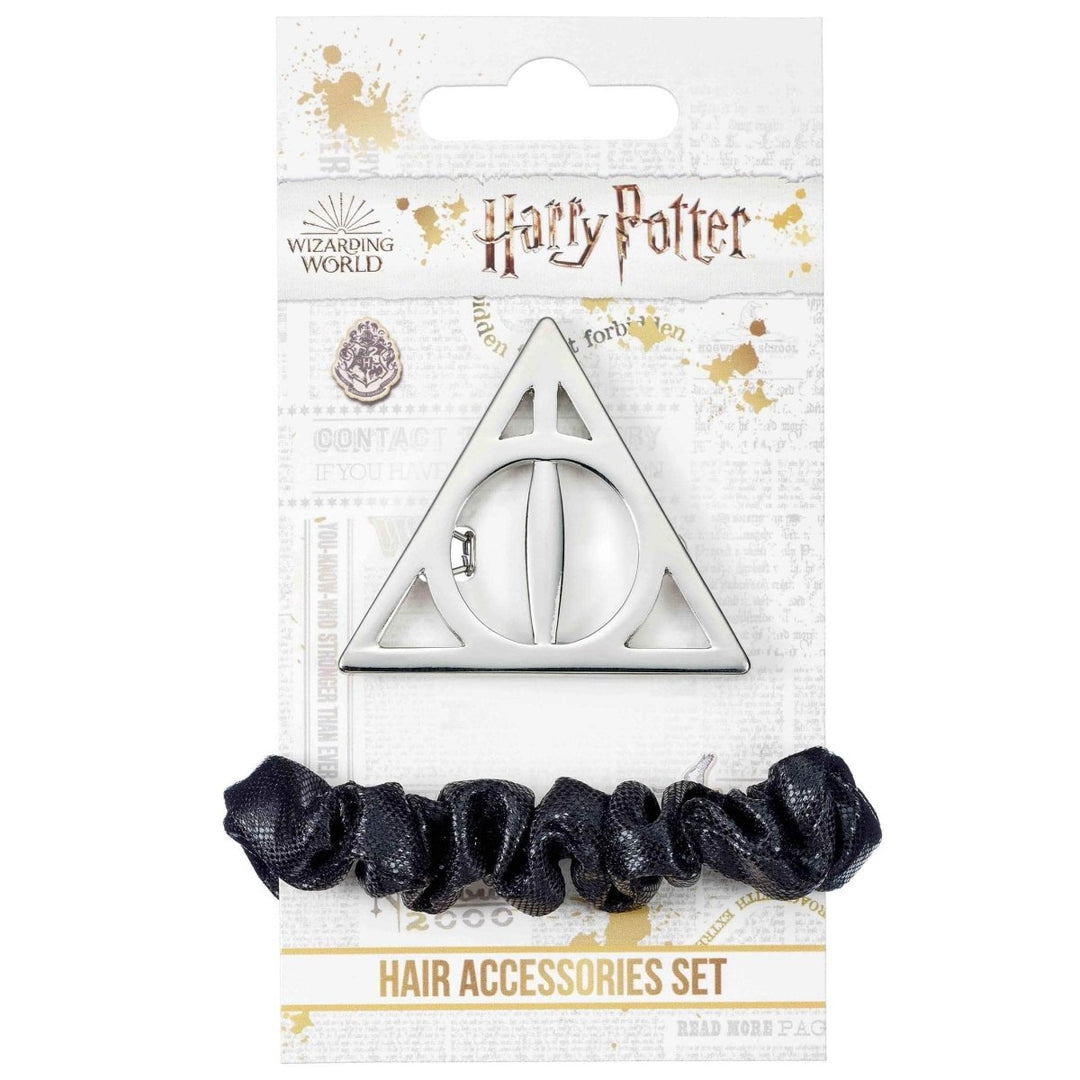Harry Potter Hårstrikk og Hårspenne Deathly Hallows 2-pk - Supernerds