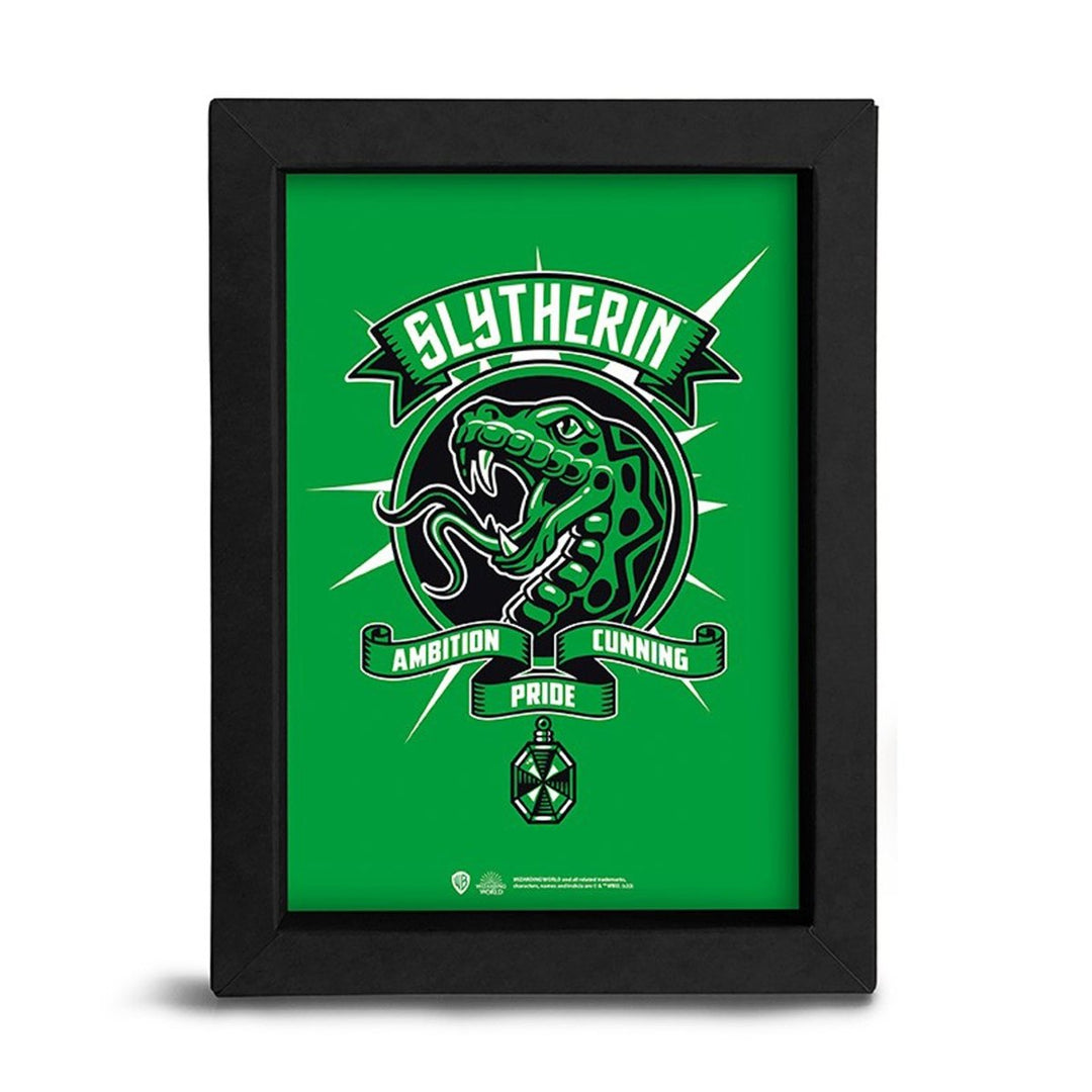 Harry Potter Innrammet Bilde 15x20 Slytherin - Supernerds
