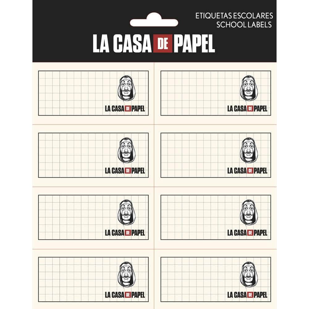 La Casa De Papel Etiketter Selvklebende - Supernerds