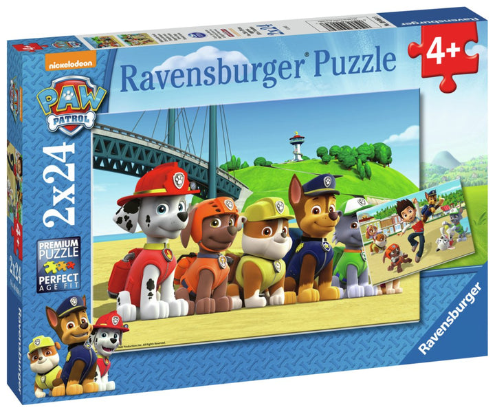 Paw Patrol Puslespill 24 brikker 2-pk - Supernerds