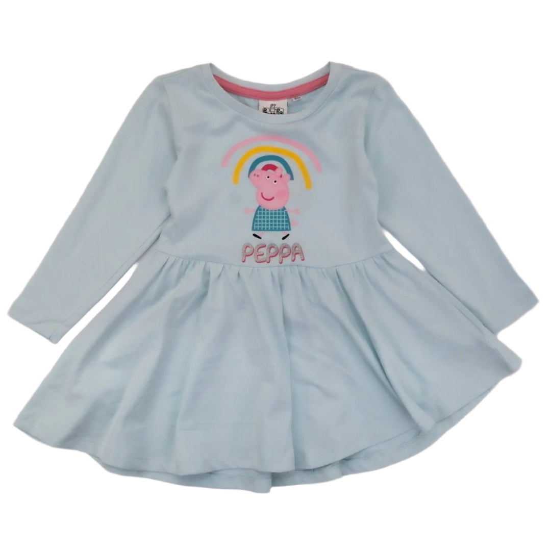 Peppa Gris Kjole Blue Rainbow - Supernerds
