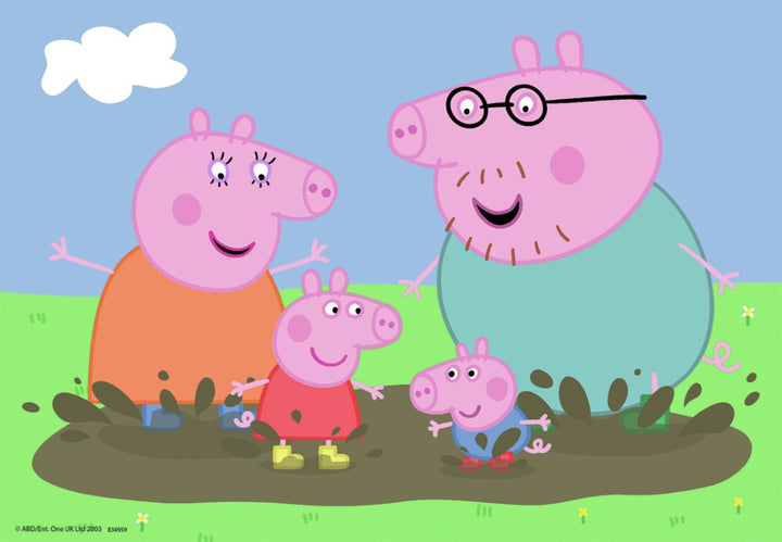 Peppa Gris Puslespill 24 brikker 2-pk - Supernerds