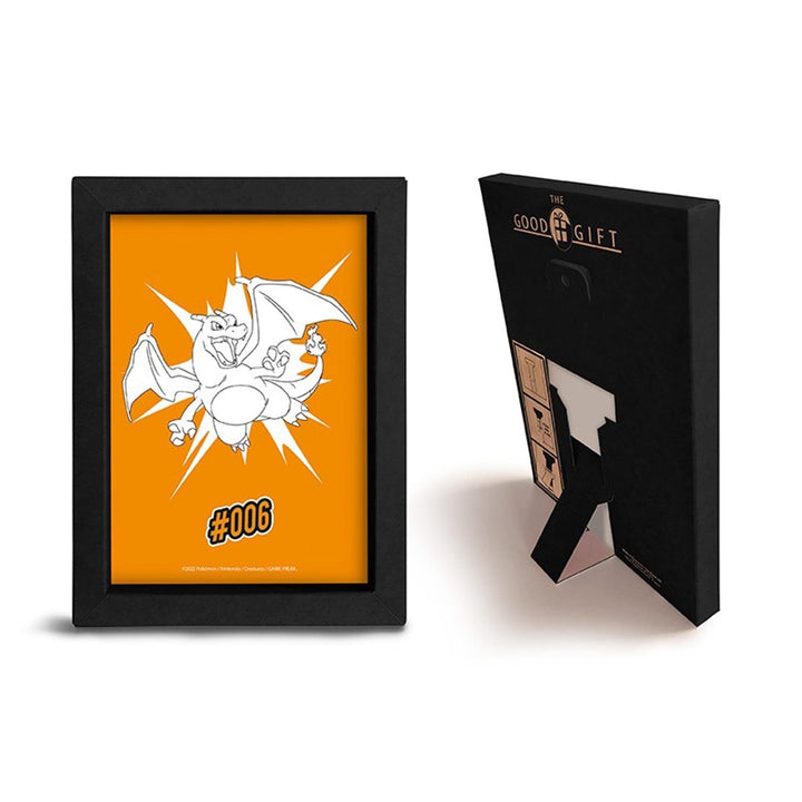 Pokemon Innrammet Bilde 15x20 Charizard - Supernerds