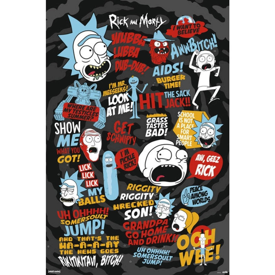 Rick and Morty Plakat Quotes - Supernerds