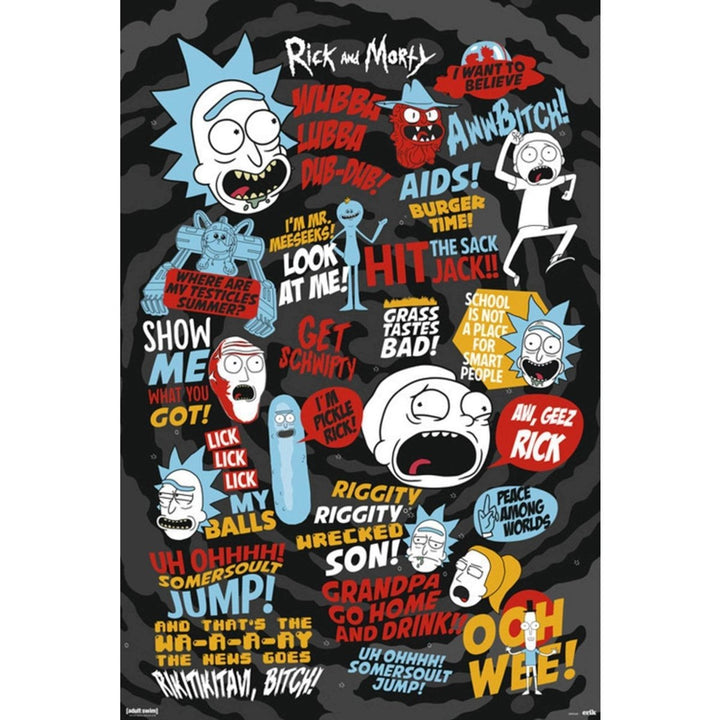 Rick and Morty Plakat Quotes - Supernerds
